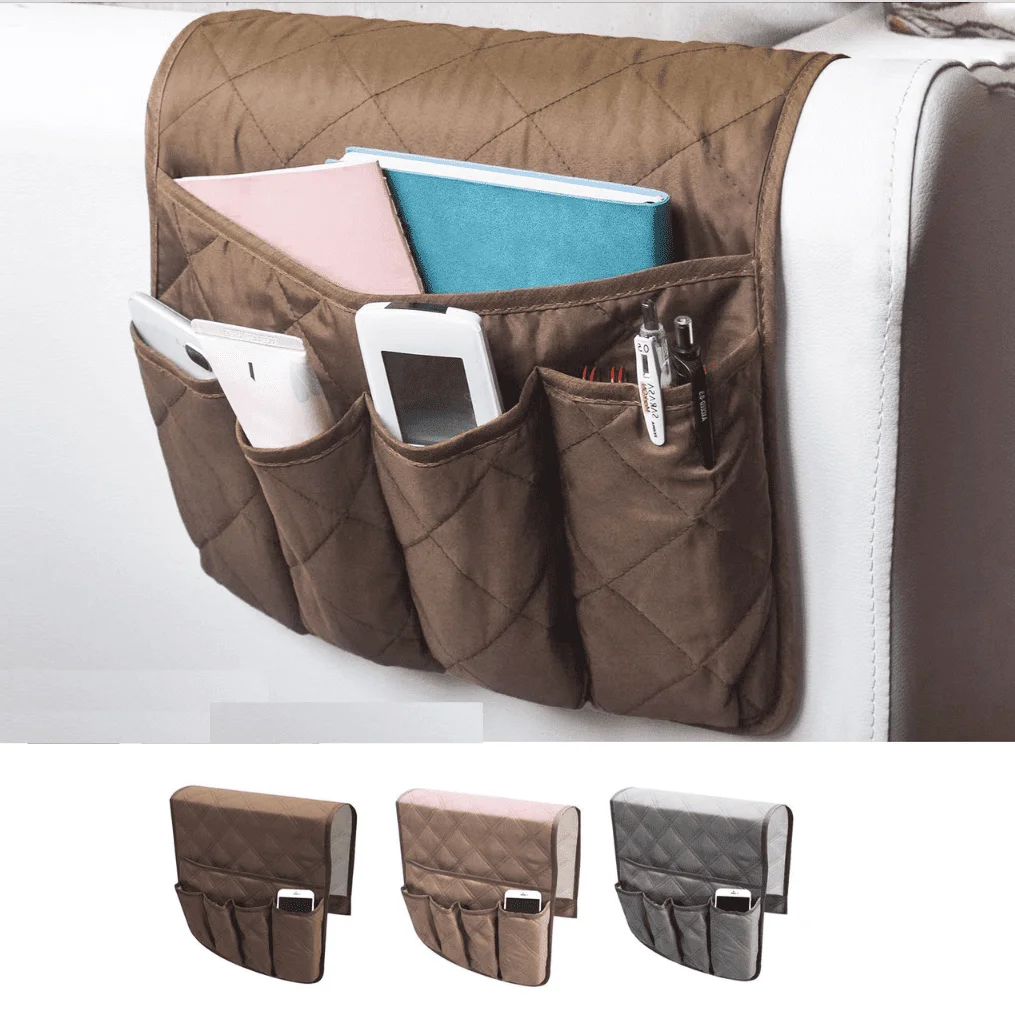 5-pocket sofa armrest organizer